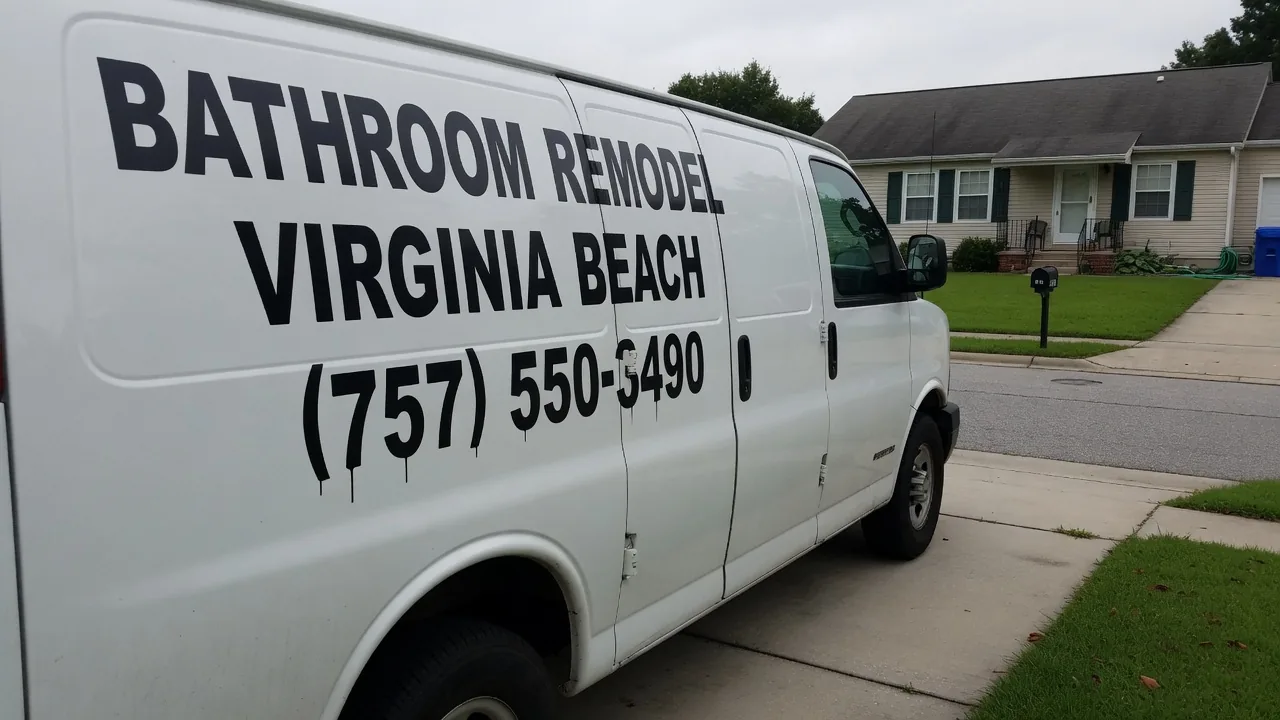 Bathroom Remodel Virginia Beach work van